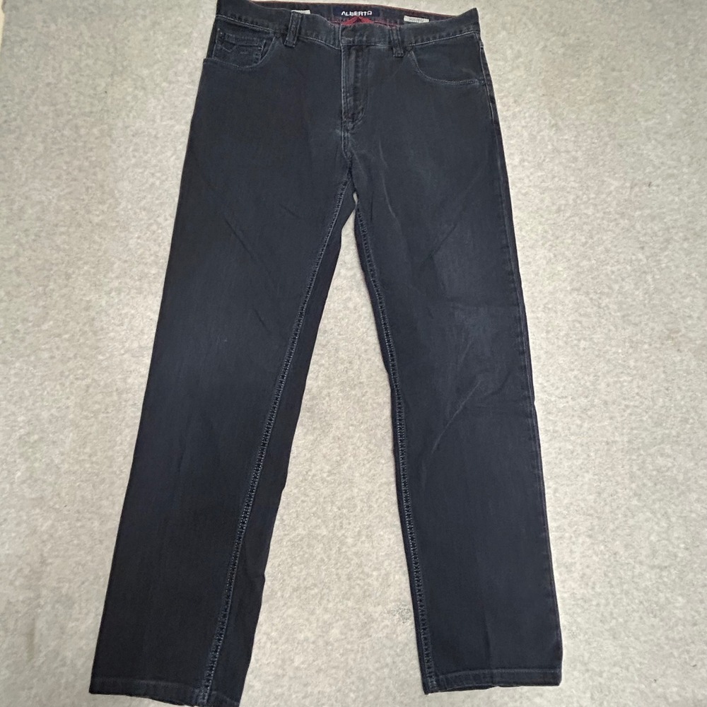 ALBERTO Stone Modern Fit Light Denim Men Jeans  33x34 Dark‎ Wash Designer